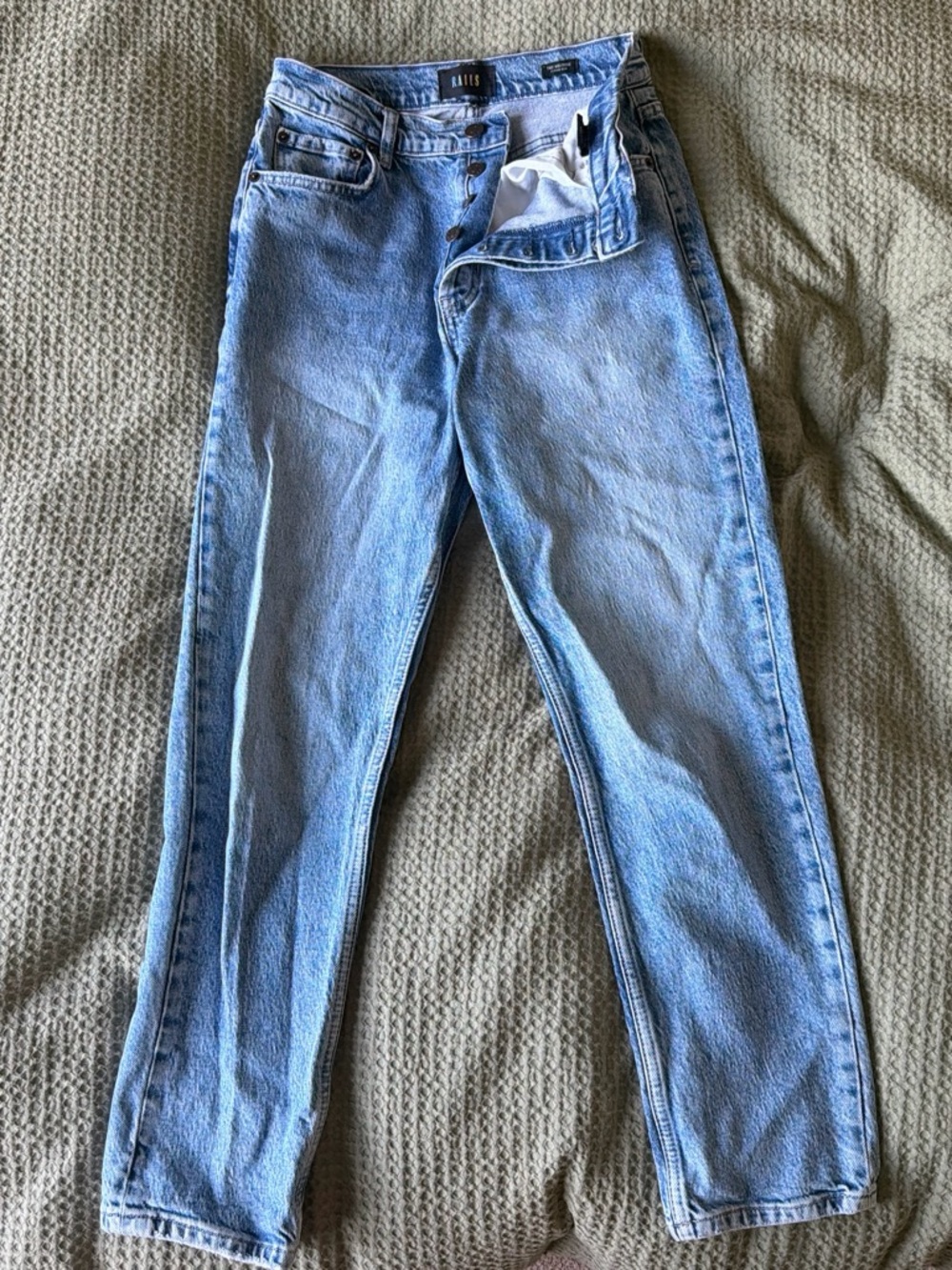 Rails Light Blue High-Rise Straight Jeans